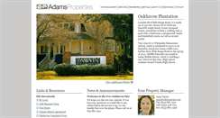 Desktop Screenshot of oakhaven.adamsprops.com